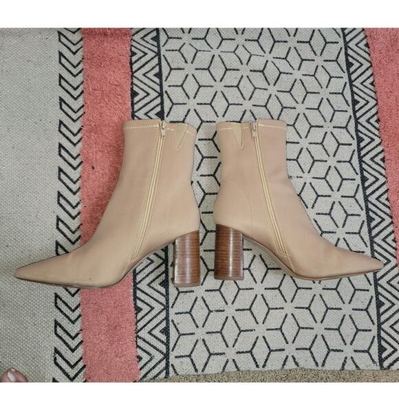 JEFFREY CAMPBELL COMA STRETCH HEELED BOTTIES IN NUDE, SZ 8 - Picture 8 of 16
